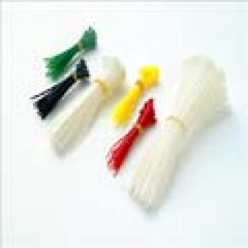 714064 – CABLE TIE 6 ASSORTED COLOURS 4IN 18LB WIDTH 2.5MM