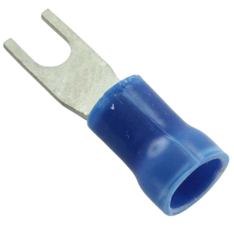 S16-6V – SPADE TERM BLU #6 16-14AWG ID-3.6MM WIDTH-6MM (100 pcs/pkg)