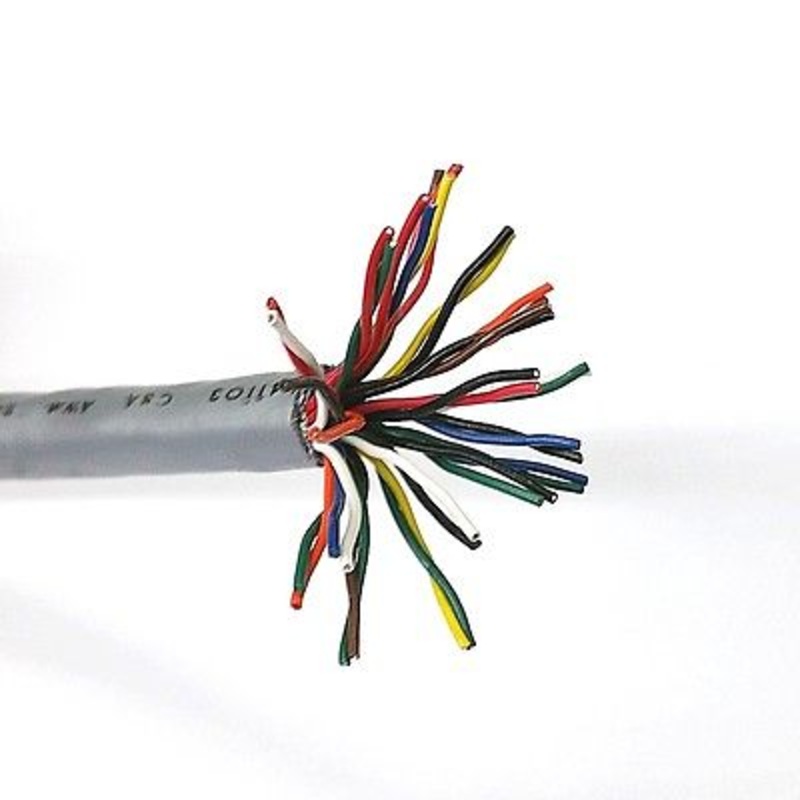 10′ 19 Pair 24 Gauge Stranded Shielded Cable 10 Foot Length ~ 24AWG 19 Pair
