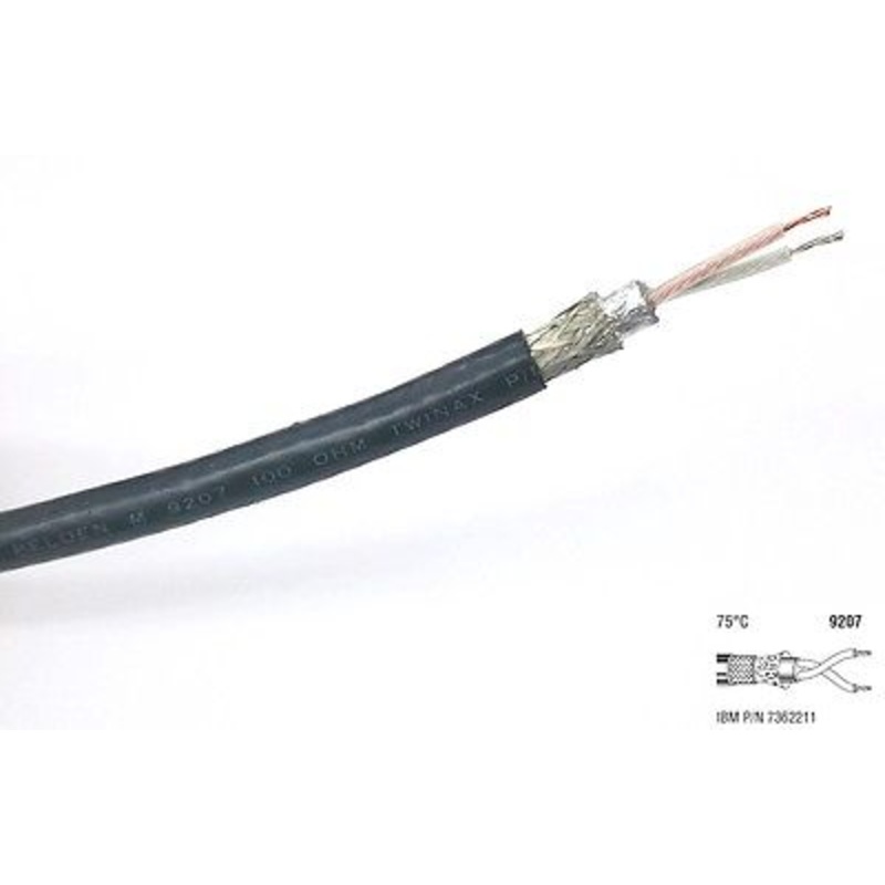 10′ Belden 9207 Twinax 100 Ohm Network Cable, 10 Foot Length ~ IBM P/N 7362211