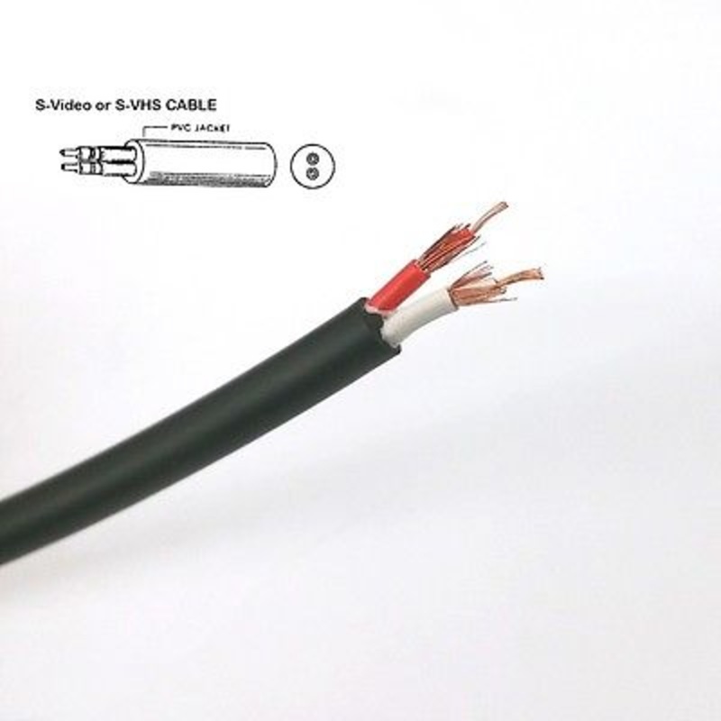 100′ Philmore S-Video 2 Pair, Dual Coaxial Style Cable 100 Foot ~  S-VHS 45-510