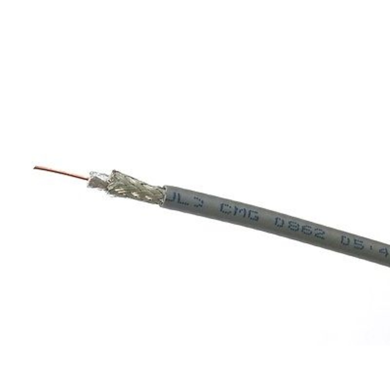 25′ Belden 1855A GRAY 75 Ohm Sub-Miniature RG59/U Type Mini Coax Cable, 25 Foot