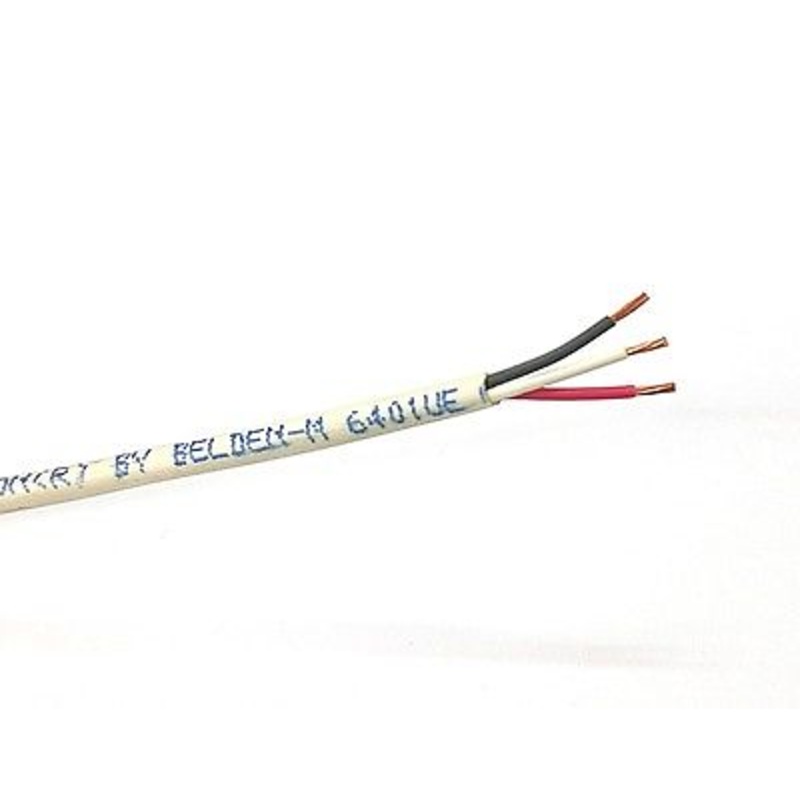25′ Belden 6401UE 3 Cond 20 Gauge Unshielded, CMP Plenum Cable ~ 3C 20AWG
