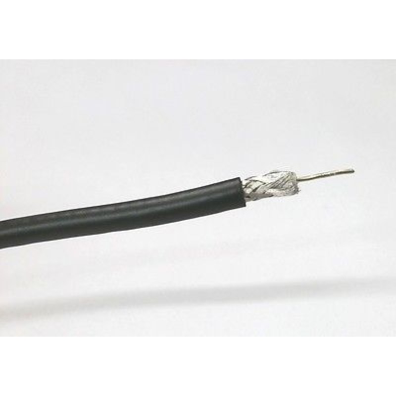 25′ West Penn 813 RG-58/U, 50 Ohm Coaxial Cable, 25 Foot Length RG58 Solid