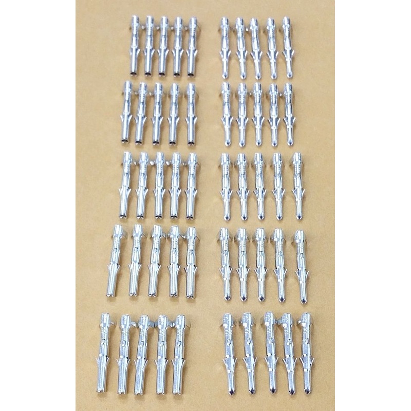 Lot of 25 EACH of Male & Female Molex 0.062″ Round Pins