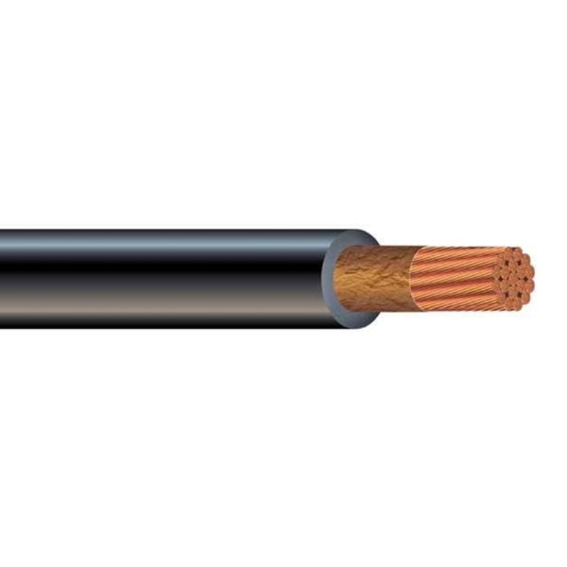 1/0AWGWELD-BK-FT 1/0 Gauge BLACK High Flex 600V 105C Welding Cable Sold PER FOOT