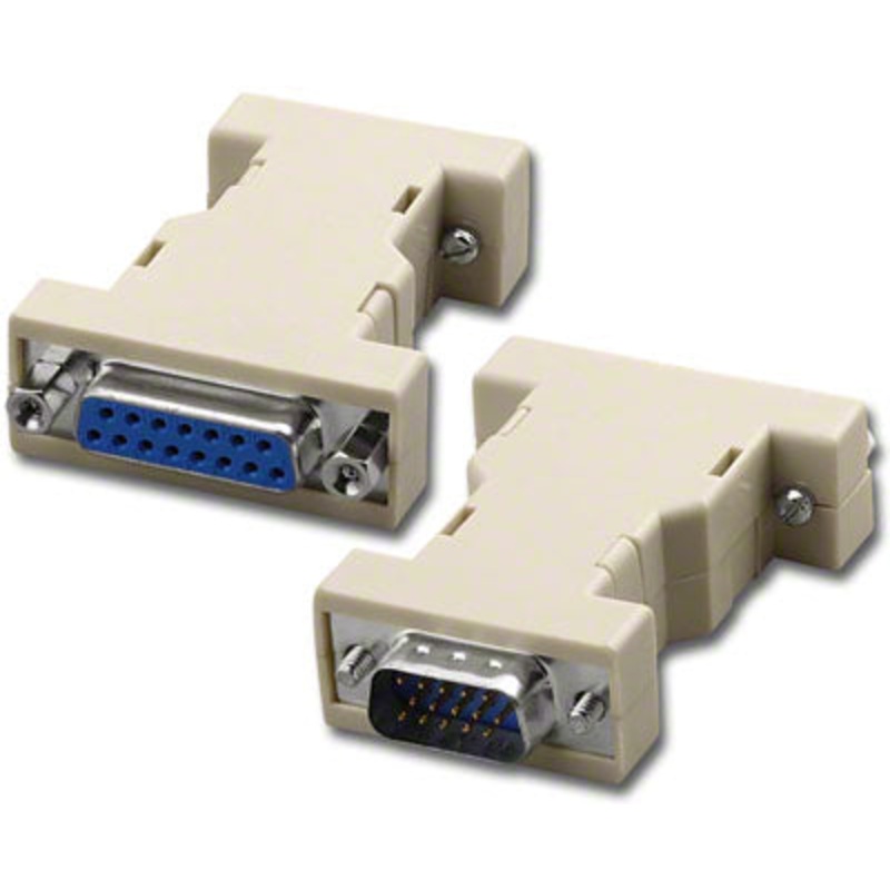 AD-D15F15HM DB15 Female to High Density DB15 Male, Mac Monitor Adapter