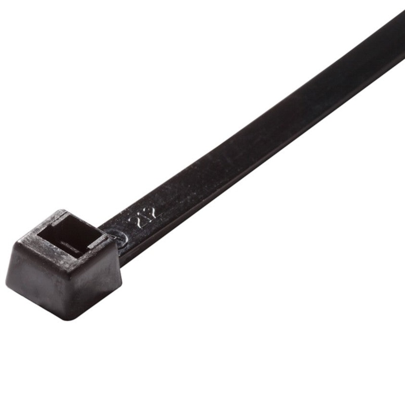 APU-04-18-0-M, American Pride 4.0″ UV Black Nylon, Miniature Cable Ties, 18Lb Rated, 1,000pc Bag