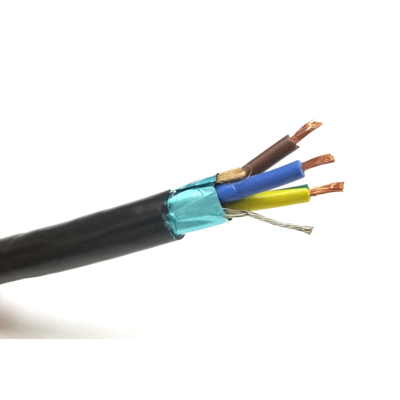 10′ Belden 19363 3 Conductor 16 Gauge Shielded SJT PVC Flexible Cordage Cable