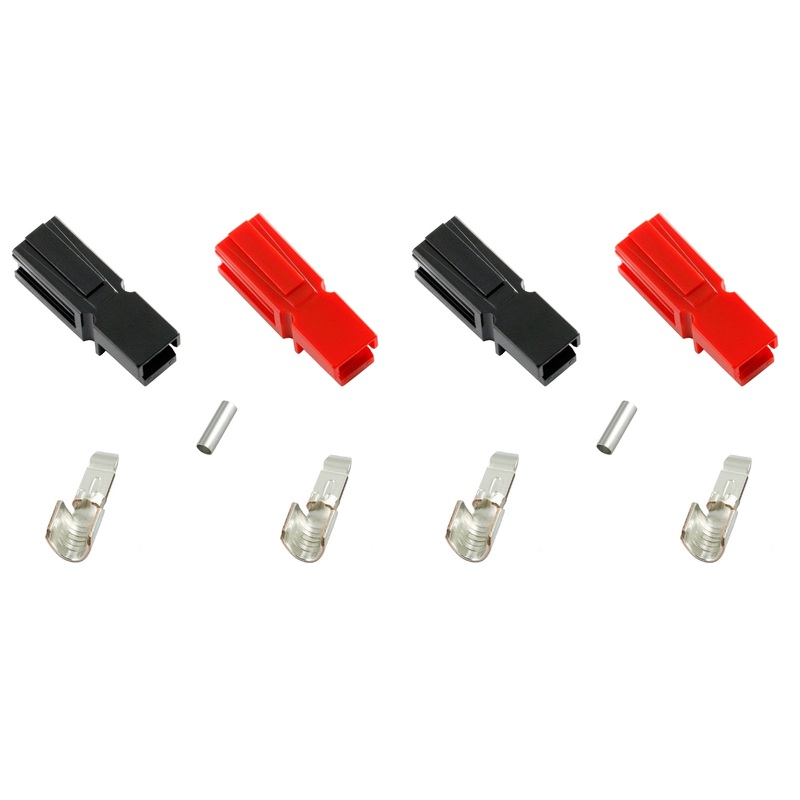 49-308, Philmore  2 Pairs of RED & BLACK DC-S (Standard) Power Connectors ~ 45A