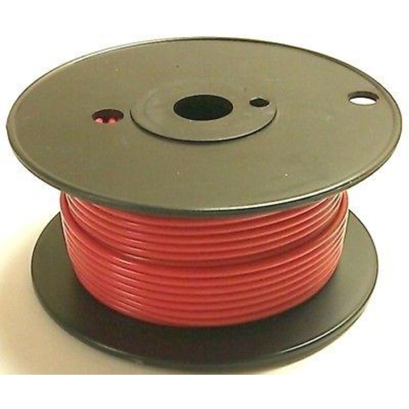 A12-02-100 100FT 12AWG RED Stranded Automotive Hook Up 50V Wire ~ 80C J1128