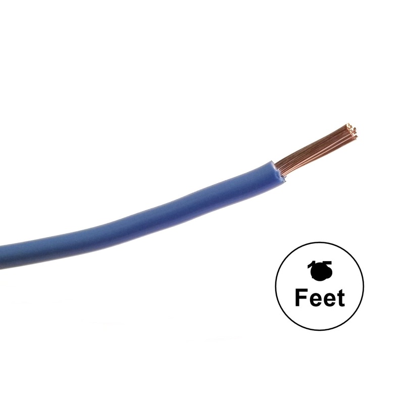 A12-06-12 12FT 12AWG BLUE Stranded Automotive Hook Up 50V Wire ~ 80C J1128