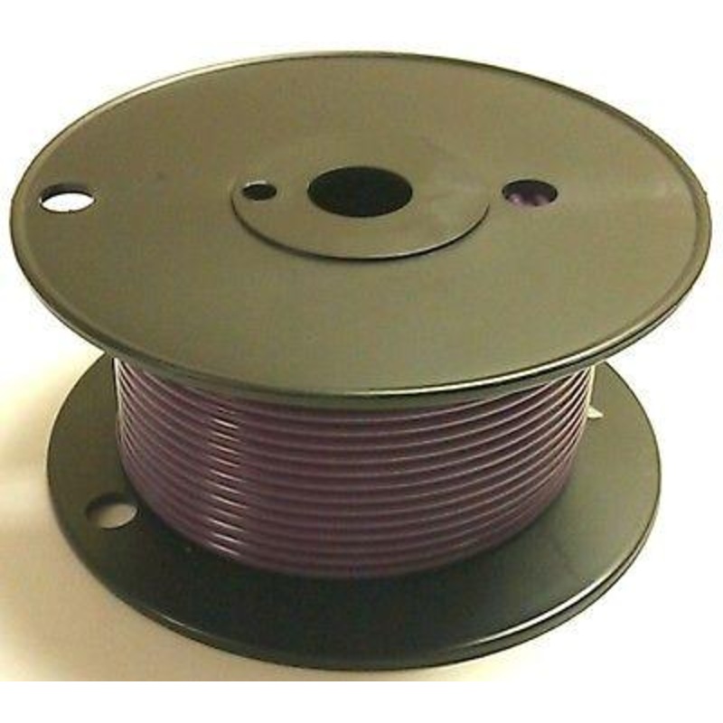 A12-07-100 100FT 12AWG VIOLET Stranded Automotive Hook Up 50V Wire ~ 80C J1128