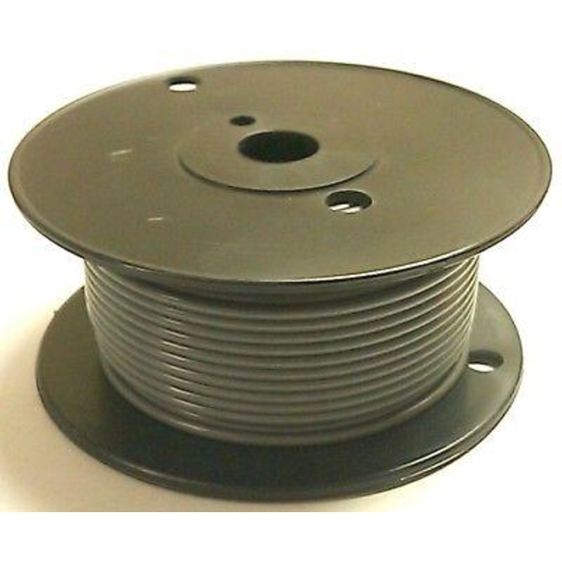 A12-08-100 100FT 12AWG GREY Stranded Automotive Hook Up 50V Wire ~ 80C J1128
