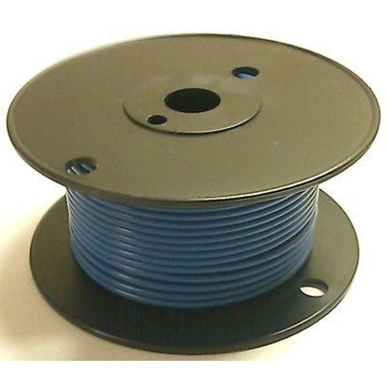 A14-06-100 100FT 14AWG BLUE Stranded Automotive Hook Up 50V Wire ~ 80C J1128