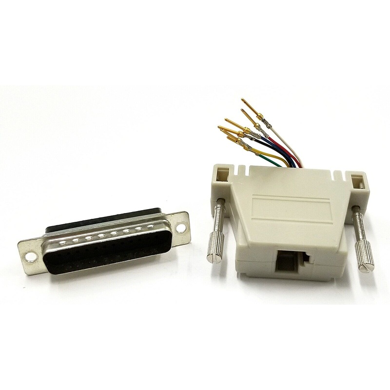 AT1-G25F6-DEC DB25 Male to RJ12 6 Conductor DEC Type Modular Telco Adapter