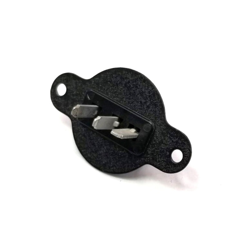 Cinch Jones P303FP, 3 Pin Male Flat Round Flush Plate Connector ~ 10A@250V AC