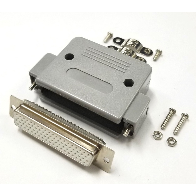 HD 78 Pin Female D-Sub Cable Mount Connector w/ Plastic Cover DB78