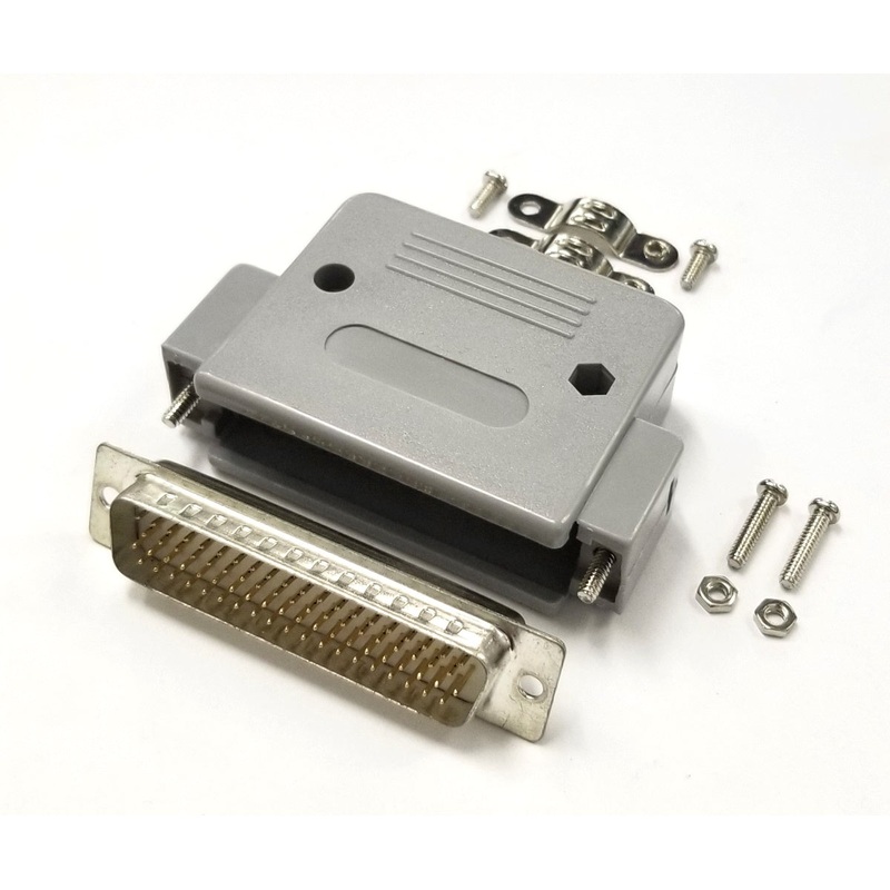 HD 78 Pin Male D-Sub Cable Mount Connector w/ Plastic Cover DB78