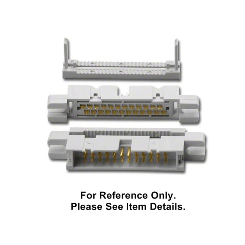 IDM-10E, 10 Pin IDC 0.1” (2.54mm) Pin Spacing ~ Panel Mount Male Ribbon Header