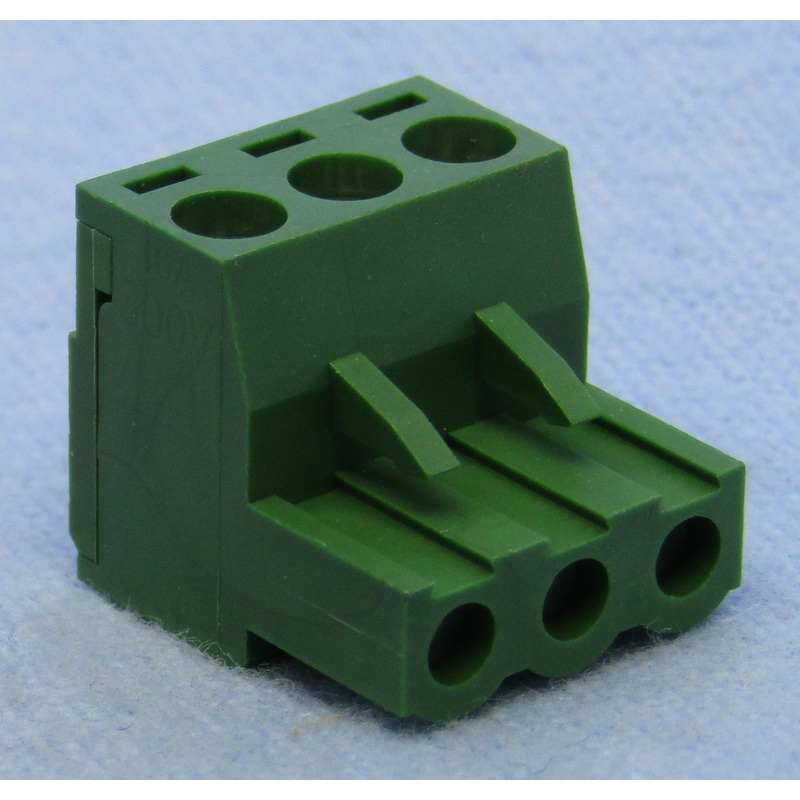 Philmore 13-2603, 3 Position Horizontal Female Euro Mag DePluggable Terminal Block