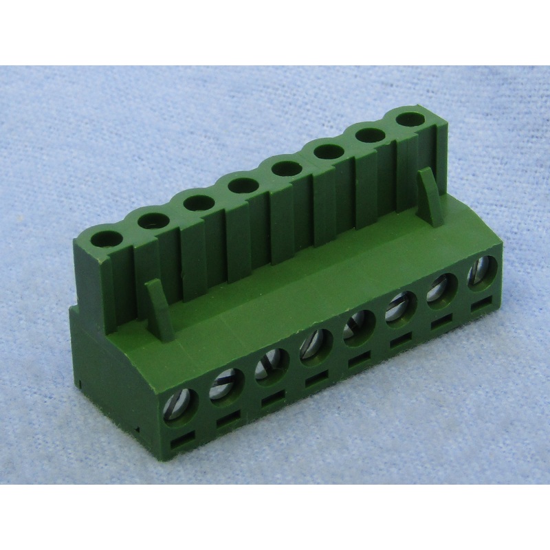 Philmore 13-2608, 8 Position Horizontal Female Euro Mag DePluggable Terminal Block