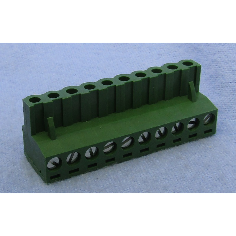 Philmore 13-2610, 10 Position Horizontal Female Euro Mag DePluggable Terminal Block