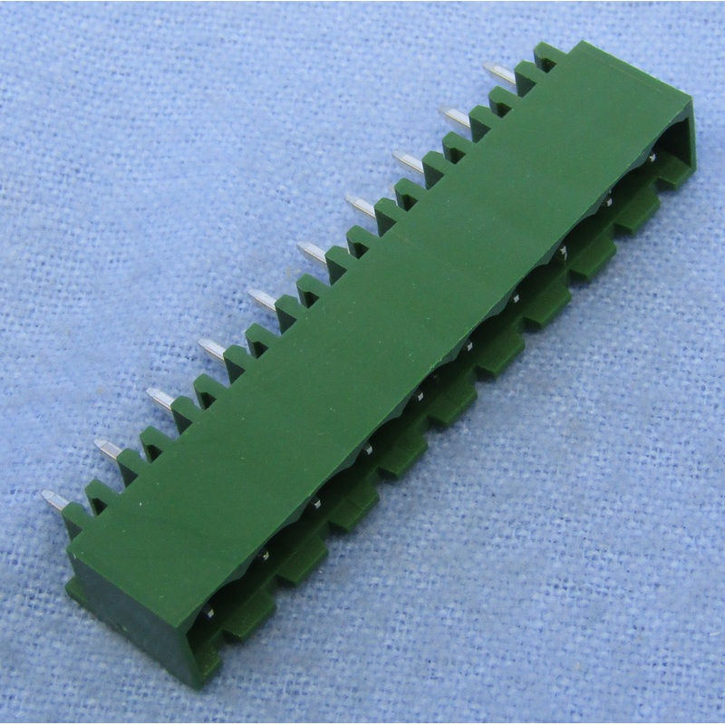 Philmore 13-2710, 10 Position Vertical Male Euro Mag Header Socket, P.C. Mount