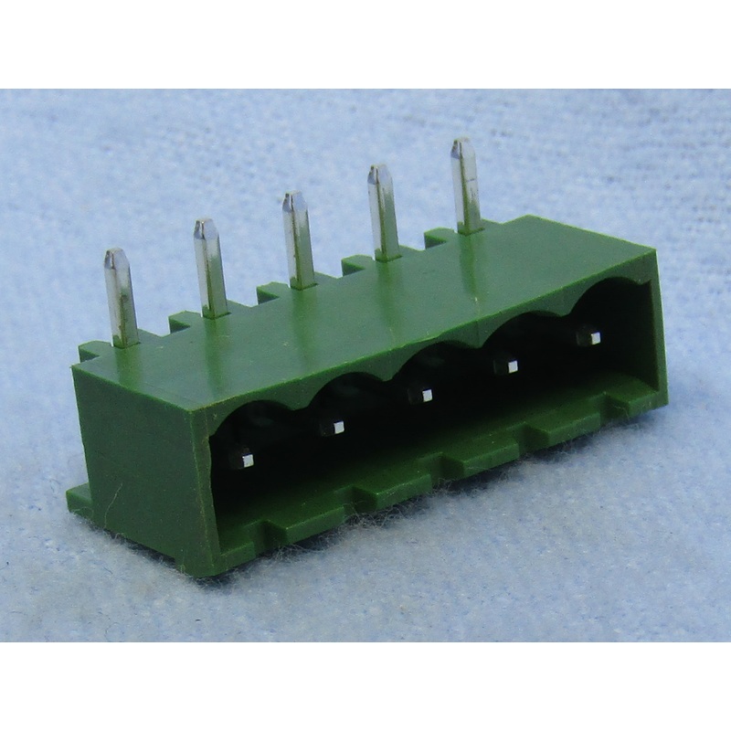 Philmore 13-2805, 5 Position Horizontal Male Euro Mag Header Socket, P.C. Mount