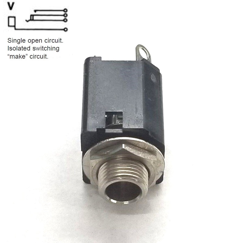Switchcraft 113 1/4″, 2 Conductor Mono PC Mount, Switched Female Jack
