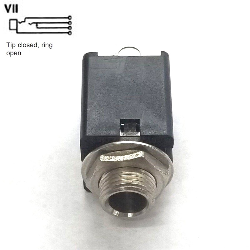 Switchcraft 113BPC 1/4″ Stereo Jack ~ 3 Conductor PC Mount Single Closed Circuit