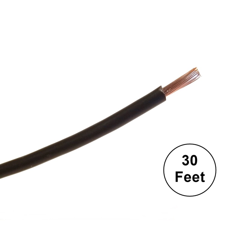 A16-00-30 30FT 16AWG BLACK Stranded Automotive Hook Up 50V Wire ~ 80C J1128