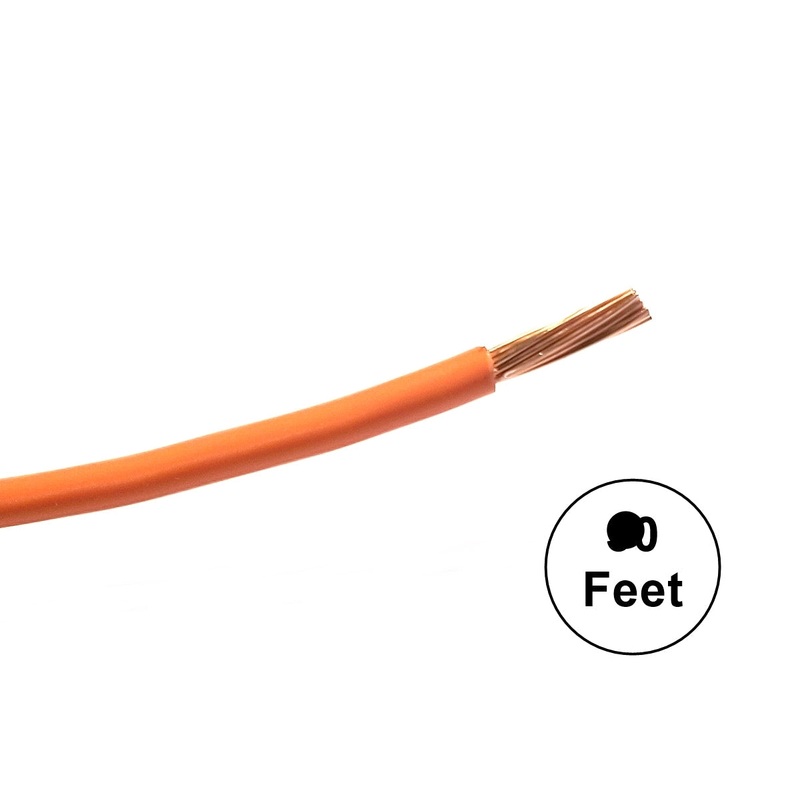 A16-03-25 25FT 16AWG ORANGE Stranded Automotive Hook Up 50V Wire ~ 80C J1128