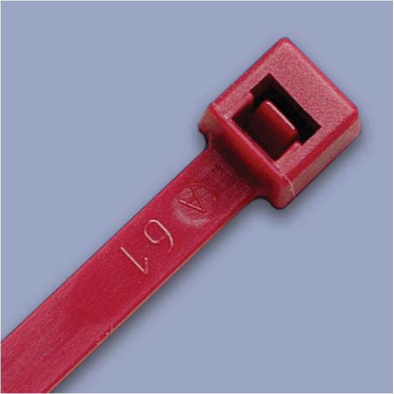 APU-07-50-AH-35-C, American Pride 7.0″ Burgundy Air Handling Cable Ties, 50Lb Rated, 100pc Bag