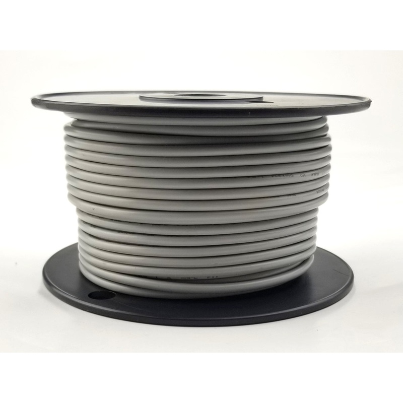 H614-08-25 25FT 14AWG GREY Stranded Appliance & Marine 600V Wire UL1015 105C