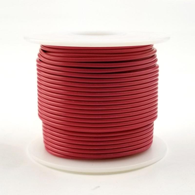 HS26-02-100 100FT 26AWG RED SOLID Electronic Electrical 300V Wire UL1007 80C