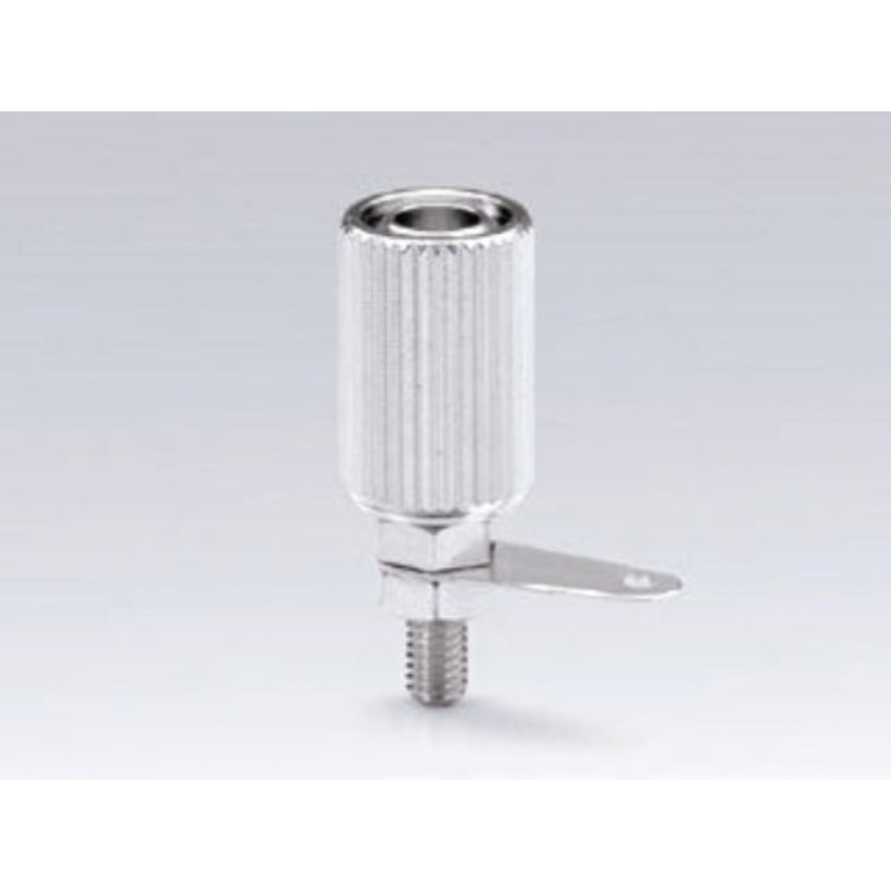 T-10, Sato Parts 9.0mm Diameter Chrome Banana Binding Post for 26-16AWG Wire