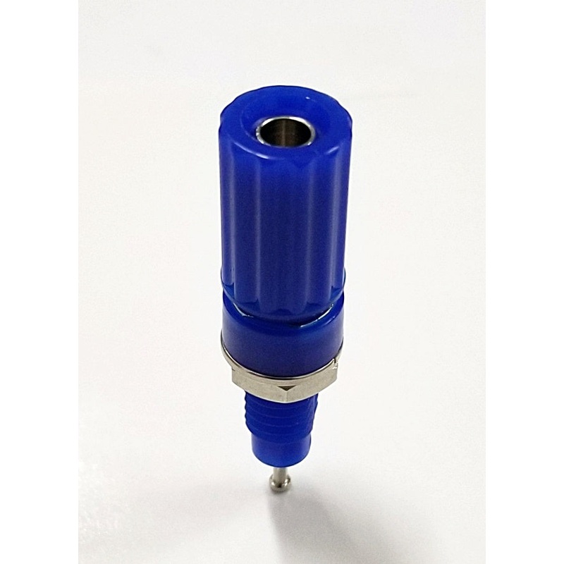 T-3025-BL, Sato Parts Blue Female Banana & Wire Binding Post