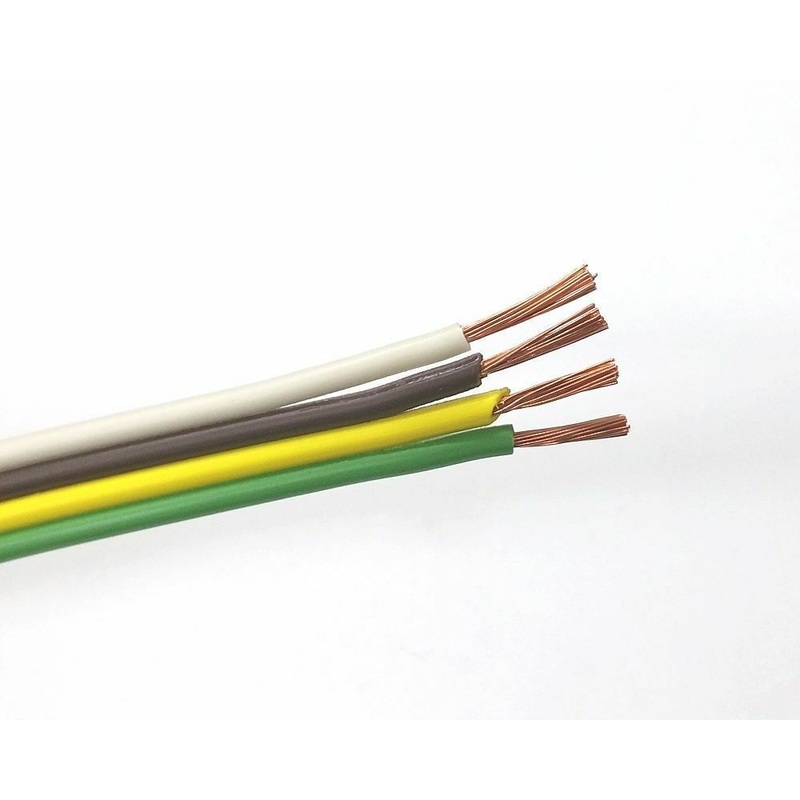 10′ 4 Conductor 14 Gauge Heavy Duty Flat Trailer Wire 10 Foot Length ~ 4C 14AWG