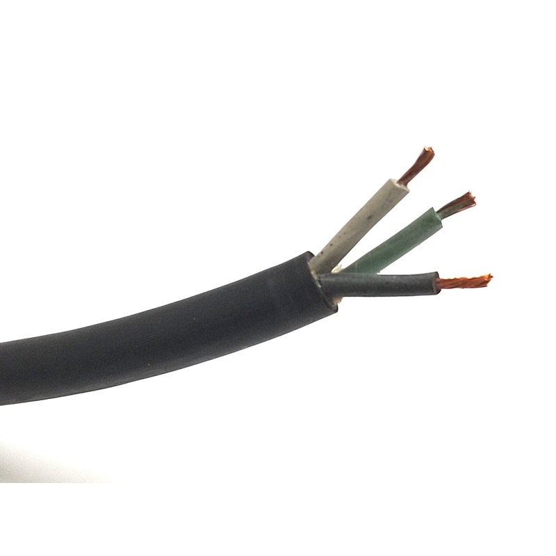 10′ Belden 19125 3 Conductor 18 Gauge SJ Rubber Power Cable 60C 300V ~ 3C 18AWG