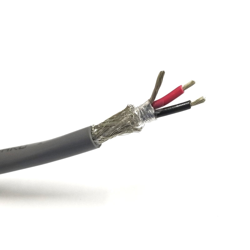 25′ Alpha 5162C 2 Conductor 18 Gauge Stranded Braided Shield Cable ~ 2C 18AWG