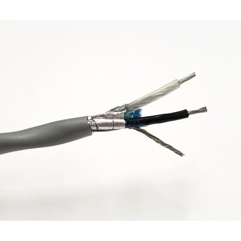 25′ Belden 8719 2C 16AWG Single Pair Shielded Cable 25 Feet 1 Pair 16 Gauge 600V