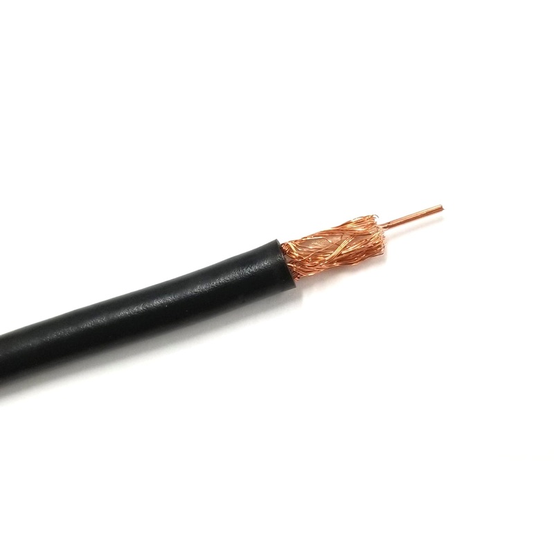 25′ Belden 9201 RG-58/U 52 Ohm Coaxial Cable, 20AWG Solid Center