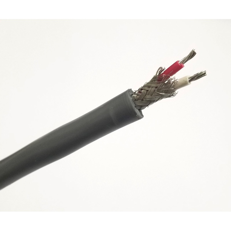 25′ Mohawk L522-1, 2 Conductor 18 Gauge Braided Shielded Cable ~ 2C 18AWG