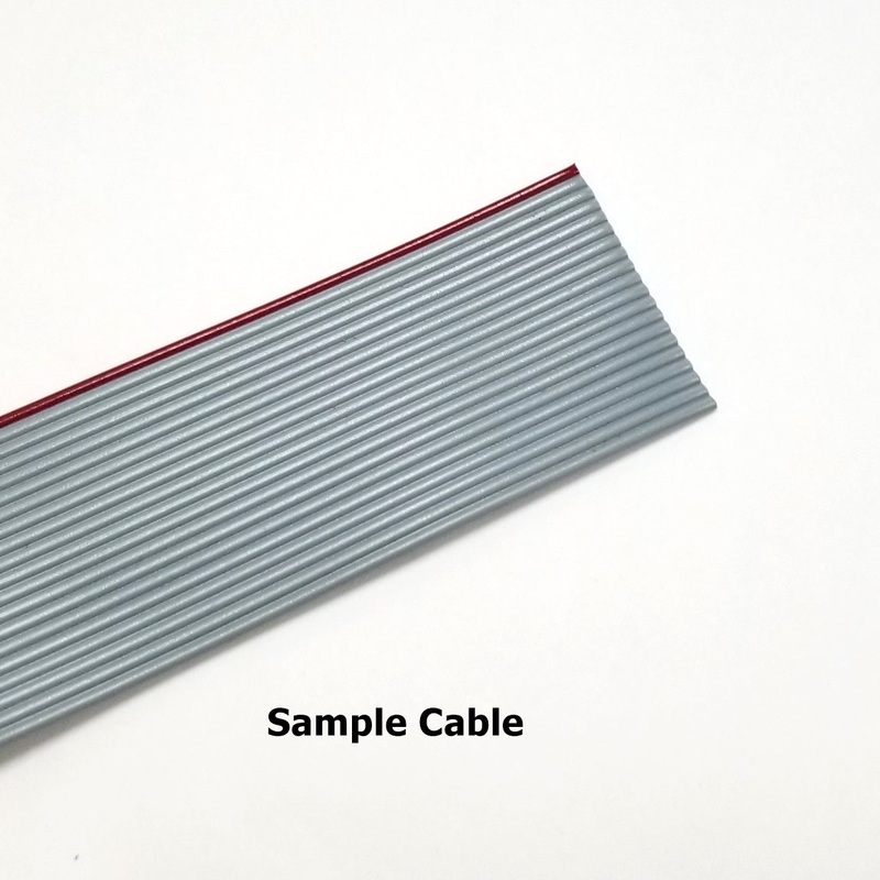 5′ 16 Conductor Ribbon Cable for 0.100″ (2.54mm) Spaced IDC Connectors ~ 5FT 16C