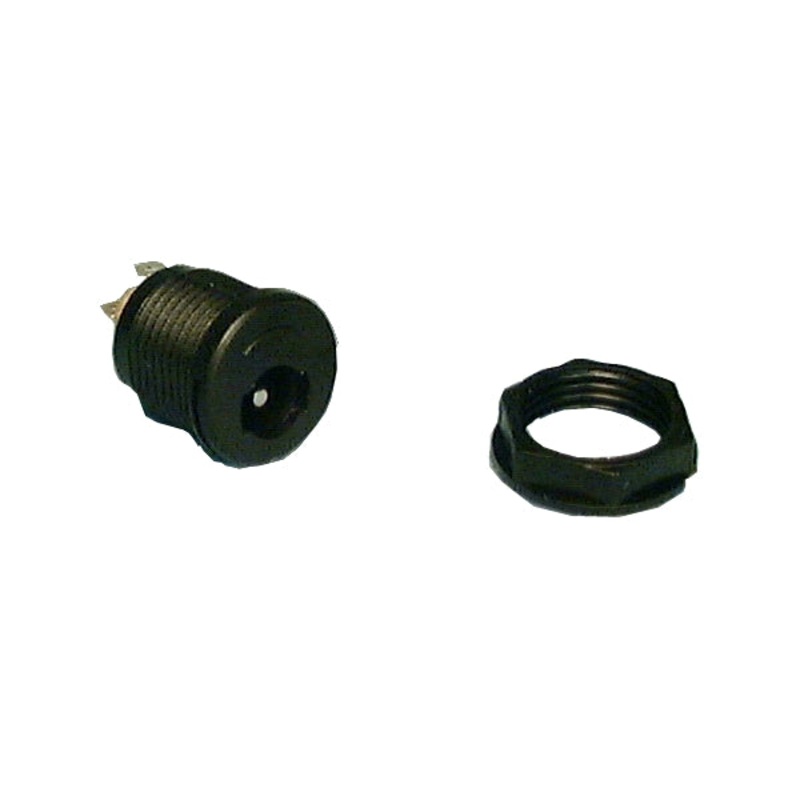 2485, Philmore 2.5mm I.D. x 5.5mm O.D. Lockable Panel Mount Coaxial Power Jack