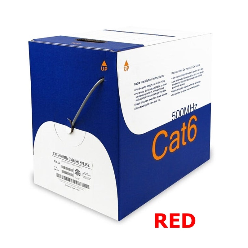 6E04URRD4, Wavenet  RED CAT 6 550MHz  UTP CMR Cable ~ 1,000 Foot
