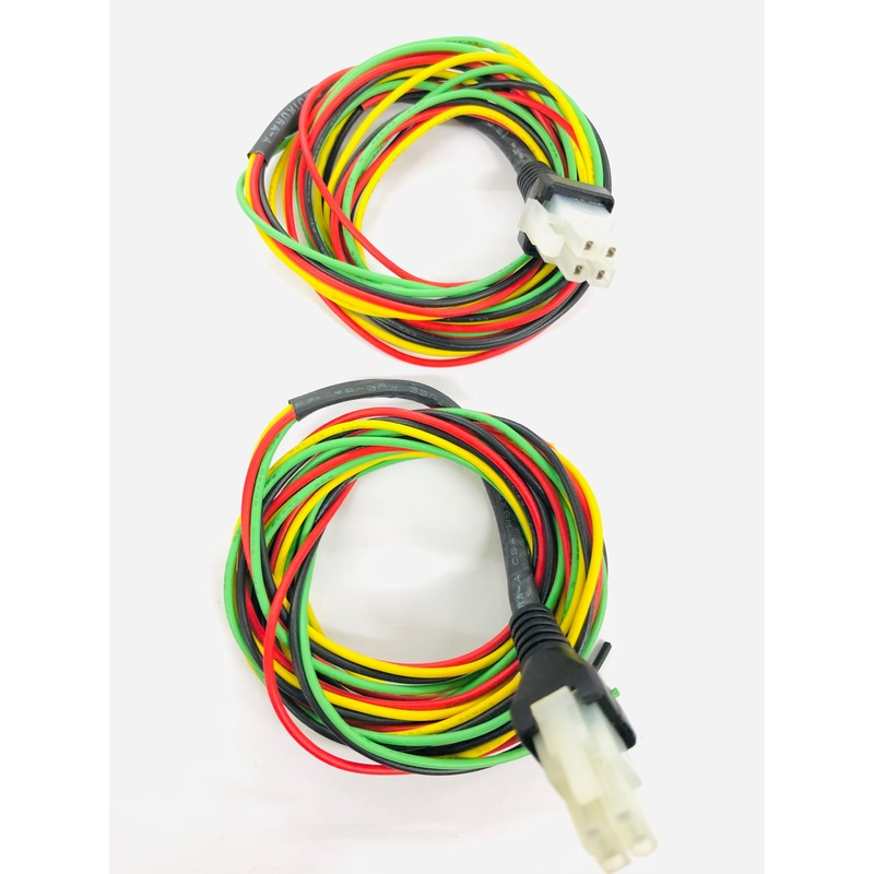 Lot of 2, 4 Circuit Molex 39-01-2040 Receptacle Housing Pigtail 3ft