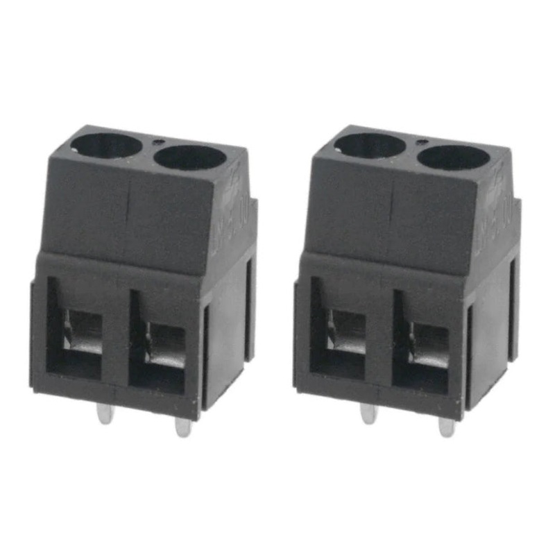 Lot of 2 Weidmuller # 1715250000, Vertical Terminal Blocks ~ 5.0mm Spacing