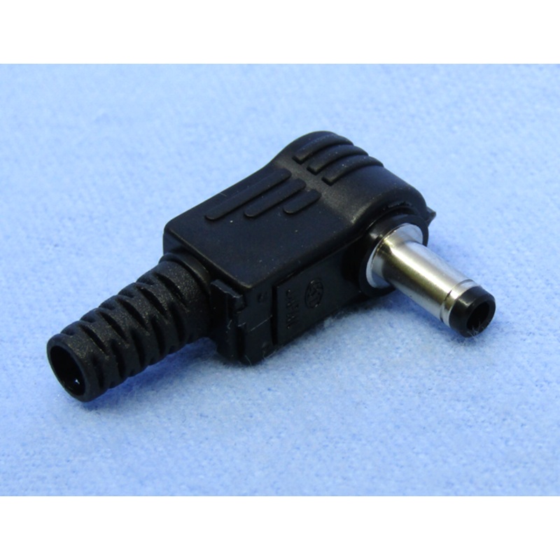 Philmore # 2409, 1.7mm I.D. x 4.0mm O.D. Right Angle Coaxial Power Plug